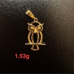 Gold Owl Pendant
